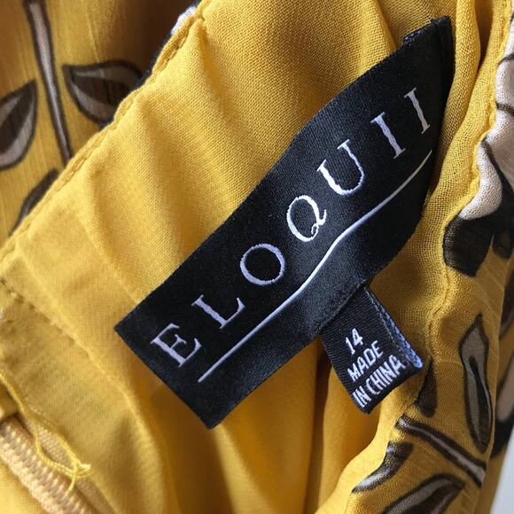 Eloquii Small Wonders Floral Tiered Ruffle Skirt - Picture 10 of 12